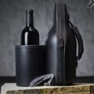 CaddyO Wine Leather Holder Carrier Travelbag